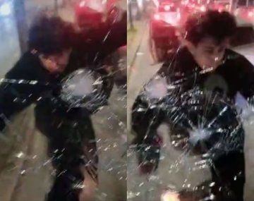 Tigre: rompió el parabrisas de un colectivo durante una pelea con el chofer