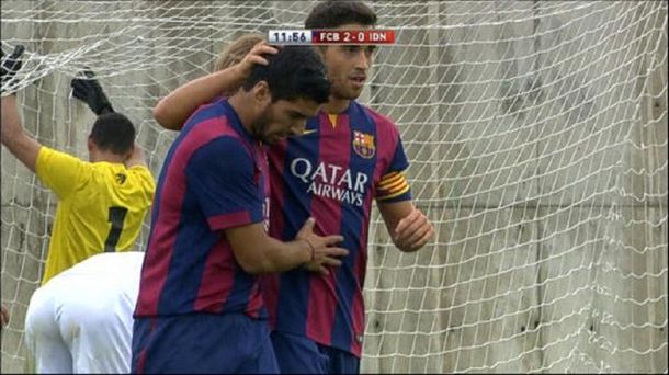 Mirá el primer gol de Luis Suárez con la camiseta del Barcelona