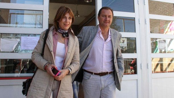 Pedro Dellarosa votando este domingo por la mañana. (Gentileza La Voz del Interior)