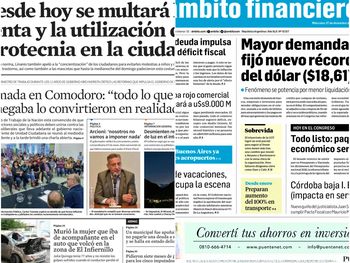 Tapas de diarios del miercoles 27 de diciembre de 2017