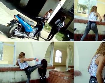 Así fue la pelea entre las dos chicas en Vera, Santa Fe