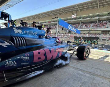 Colapinto sufrió un principio de incendio en los frenos y terminó último en la FP1