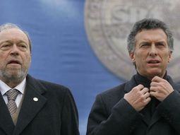 Hugo Biolcati y Mauricio Macri