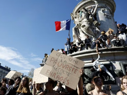 mas de 200 detenidos en una jornada de protestas masivas en francia