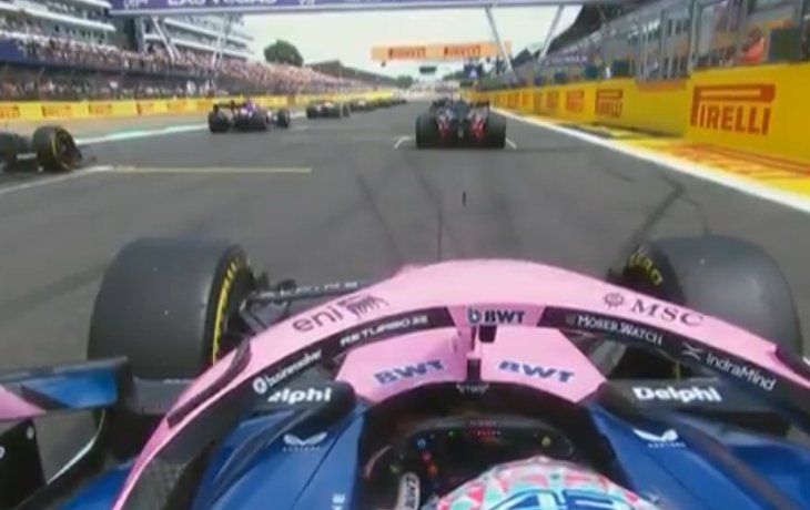 Espectacular largada de Colapinto en la Sprint del GP de Gran Bretaña