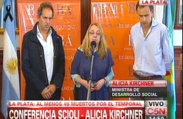 Alicia Kirchner: Hay agitadores que no quieren que se los ayude