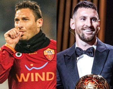 Totti criticó a Messi y desató la polémica: Ponlo en Roma y no gana ni un Balón de Oro