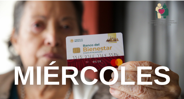 Quiénes reciben su pago de Pensiones del Bienestar este miércoles. &nbsp;