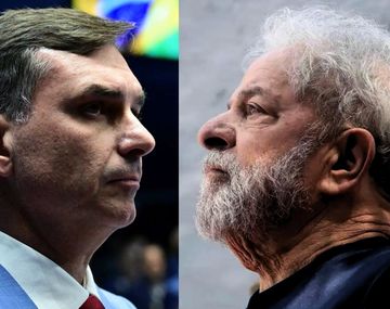 Flavio Bolsoknaro y Lula da Silva.