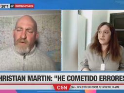 Christian Martin inició acciones contra su hermana, que lo denunció por violencia de género