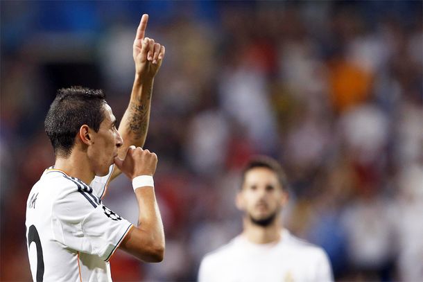Ángel Di María convirtió en la victoria del Real Madrid