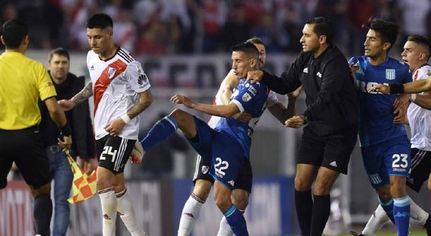 Centurión fue sancionado por su pelea con Enzo Peréz