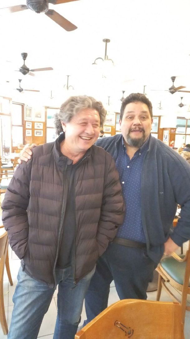 José Bonacci con Carlos Kikuchi, armador político de Javier Milei. José Bonacci con Carlos Kikuchi, armador político de Javier Milei.