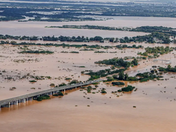 Los campos inundados en Río Grande do Sul generan complicaciones en Uruguay. Los campos inundados en Río Grande do Sul generan complicaciones en Uruguay.