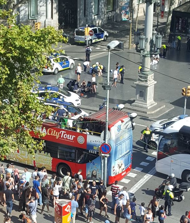 Así está el centro de Barcelona