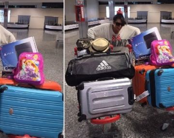 Vicky Xipolitakis volvió al país y ya hizo lío en Ezeiza