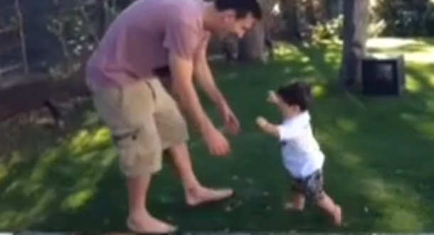 Así fueron los primeros pasos de Thiago, el hijo de Messi