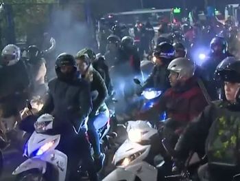 Caravana de motos despidió a El Noba