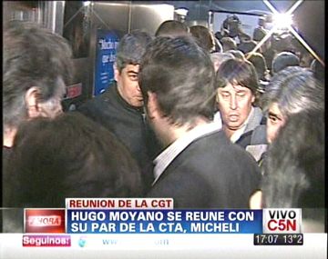 Micheli intentará sumar a Moyano al paro del 11 de octubre