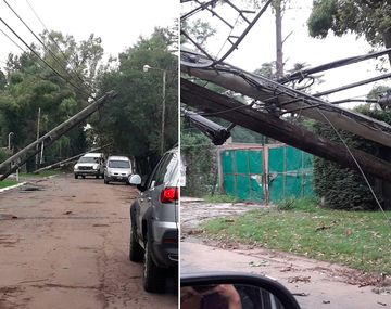 Así quedó el barrio La Lonja después del temporal