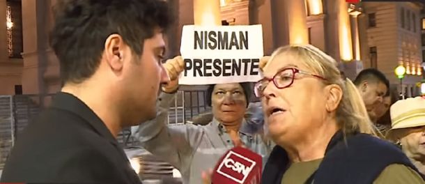 Fallida marcha de apoyo a Stornelli: fueron 46 personas