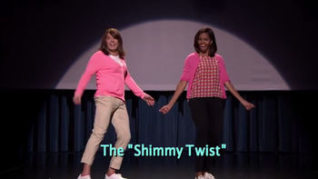 michelle obama la vuelve a romper bailando