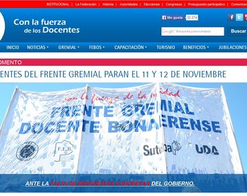 Los docentes bonaerenses confirman paro para el 11 y 12 de noviembre