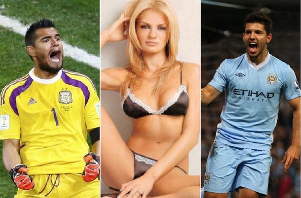 Escandalosa guerra vintage entre el Kun Agüero y Sergio Romero por Eliana Guercio