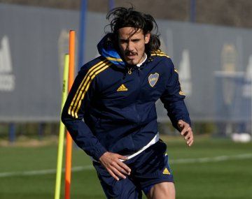 Cavani entrenó diferenciado en Boca y es duda para jugar ante Racing