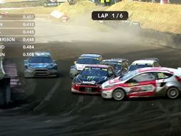 Kevin Eriksson realizó la maniobra perfecta en el Rallycross de Alemania Kevin Eriksson realizó la maniobra perfecta en el Rallycross de Alemania