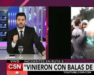 Cortaban la ruta nacional 8 y Gendarmería los reprimió