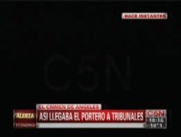 Así llegaba el portero a Tribunales