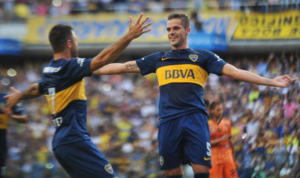 Con el ingreso de Palacios, Boca derrotó a Olimpo en la Bombonera