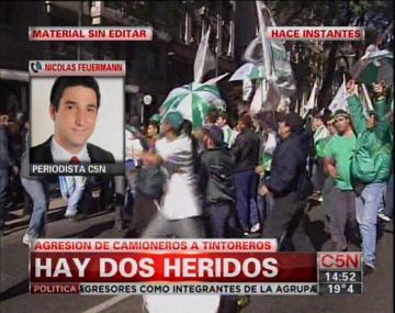 Incidentes en cruce entre Camioneros y Tintoreros