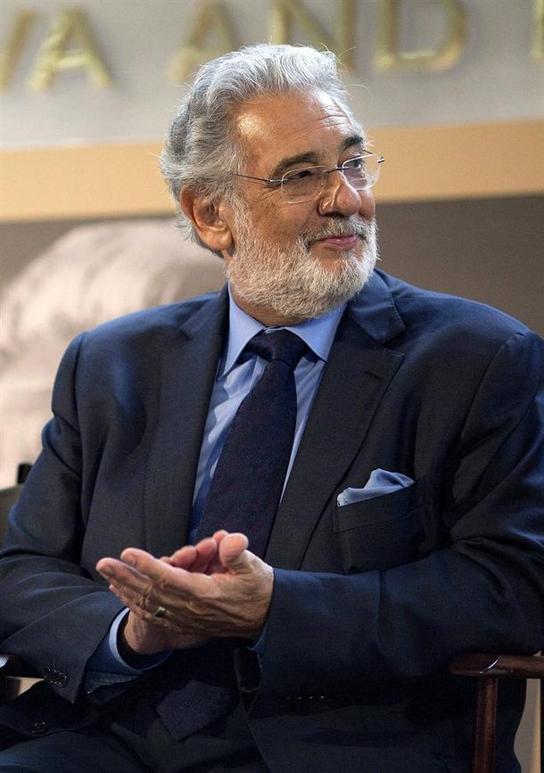 El tenor español Plácido Domingo