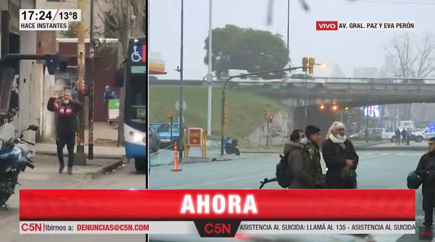 Se entregó el hombre que se atrincheró en un colectivo