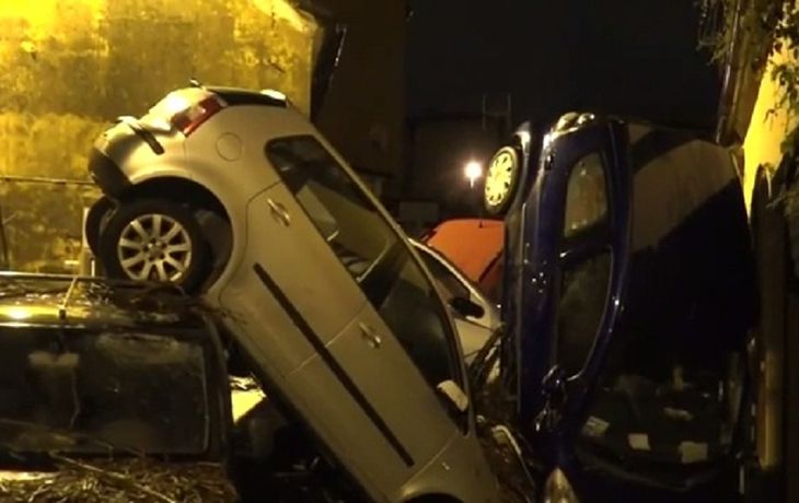 Mirá el video de las inundaciones en Italia