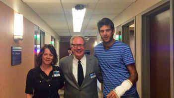 del potro y su primera visita al medico tras la operacion del potro y su primera visita al medico tras la operacion