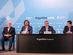 Ginés Gonzáles García, Santiago Cafiero, Alberto Fernández y Wado de Pedro Ginés Gonzáles García, Santiago Cafiero, Alberto Fernández y Wado de Pedro
