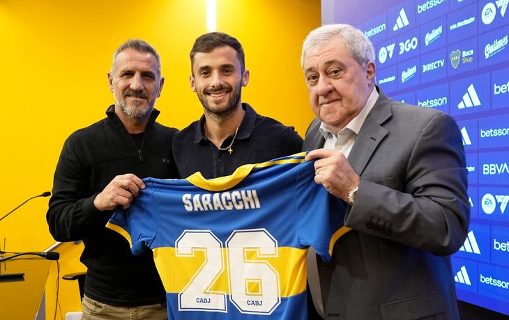 Saracchi fue presentado en Boca y habló sobre su pasado en River