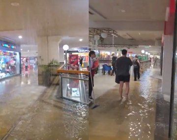 Lluvia a baldazos dentro de Unicenter.