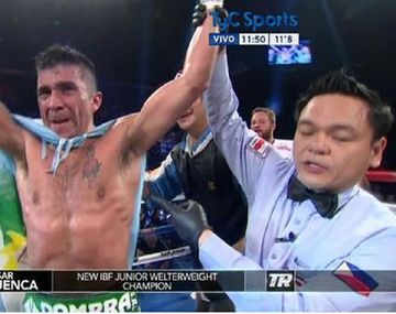 El boxeador César Cuenca se consagró campeón del mundo en China