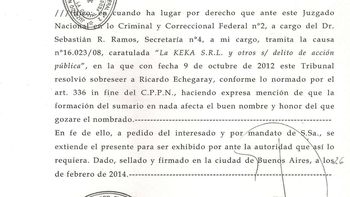 ricardo echegaray fue sobreseido de manera definitiva en la causa oncca ricardo echegaray fue sobreseido de manera definitiva en la causa oncca