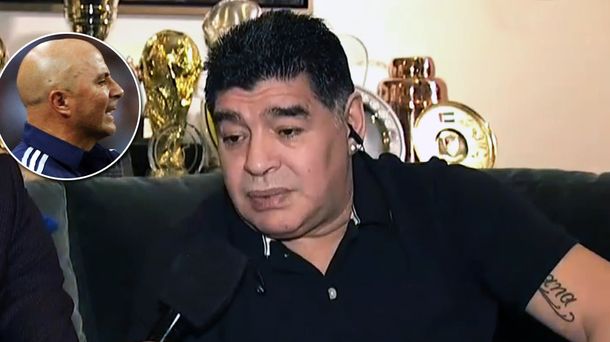 Diego Maradona, durísimo con el corcho Jorge Sampaoli: Es un falso