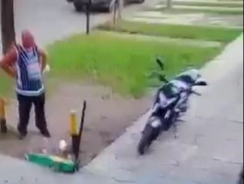 Merodeó, aprovechó el descuido, robó y lo escracharon: quedó grabado en video