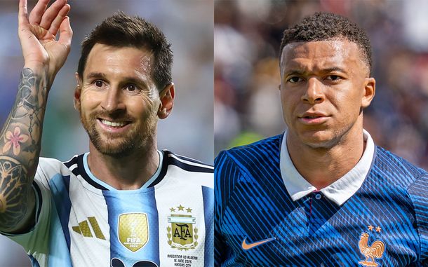 Lionel Messi y Kylian Mbappé.