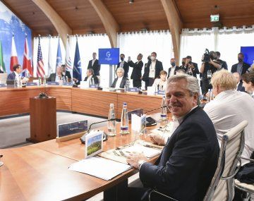 Alberto bregó en el G7 por una nueva arquitectura financiera internacional
