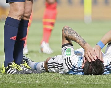 Di María se fue llorando: finalmente tiene un desgarro y le dijo adiós al Mundial