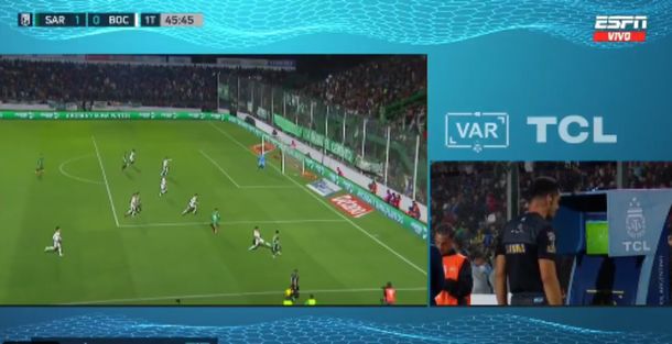 Polémica: el gol que el VAR le anuló a Sarmiento contra Boca