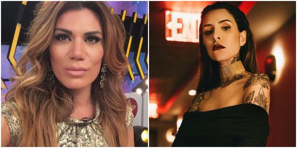 Cande Tinelli se cruzó con Flor de la V